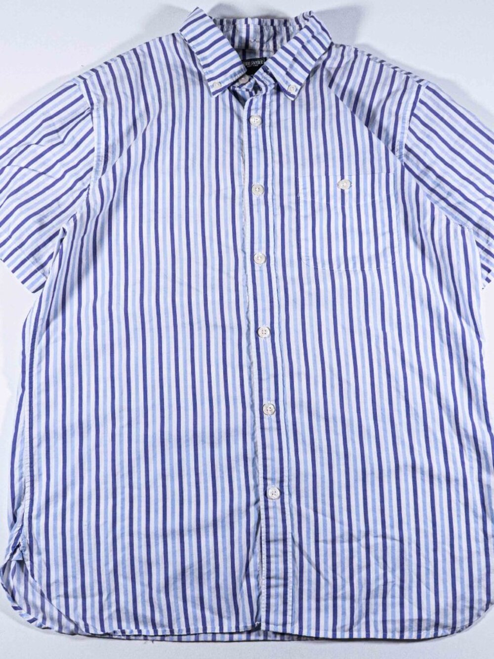 Todd Snyder Short Sleeve Striped Button Down Shirt Mens Medium